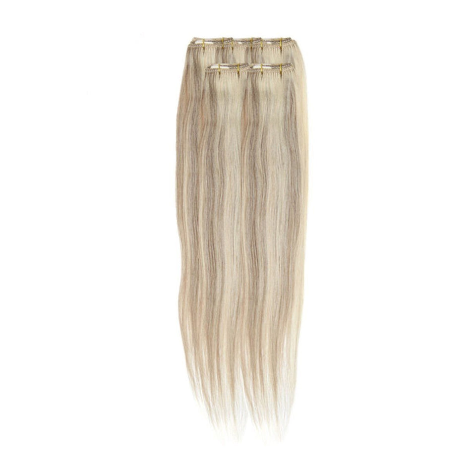 Economy Full Head Clip in Hair 18 inch | Crimson Brown (8/24) - beautyhair.co.ukHair Extensions